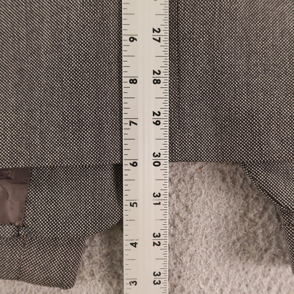 Corneliani Suit L 44R Gray Birdseye Check 100% Wool Made in Italy Pleated 36x30 - Picture 12 of 16